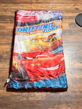 Disney Pixar - Cars 2- Lightning McQueen - Kids Camping Sleeping Bag  30” x 54”